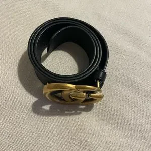 Gucci GG wide leather black belt, worn just a few times. Gucci | Accessories | Gucci Gg Wide Leather Black Belt Worn  main image 3